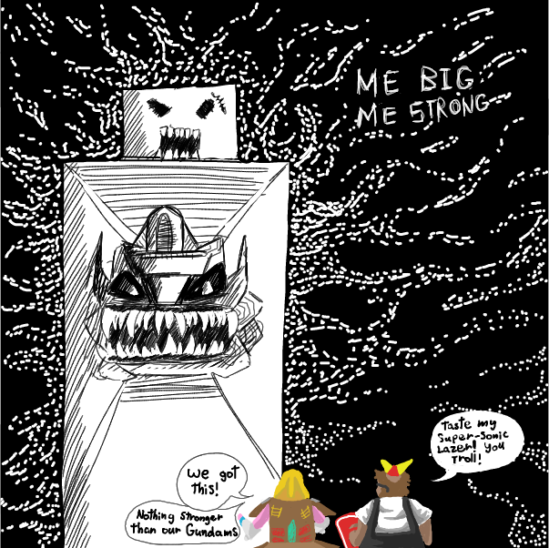  - Online Drawing Game Comic Strip Panel by Mothbunita