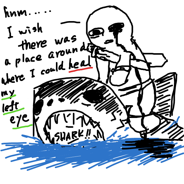 Drawing in The tiger shark search by esehara