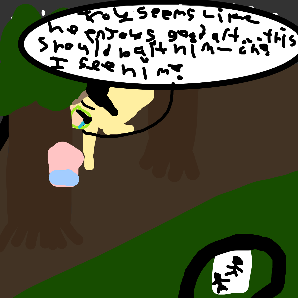 Drawing in How to catch a Slug by EmoWeeb_the_Simp