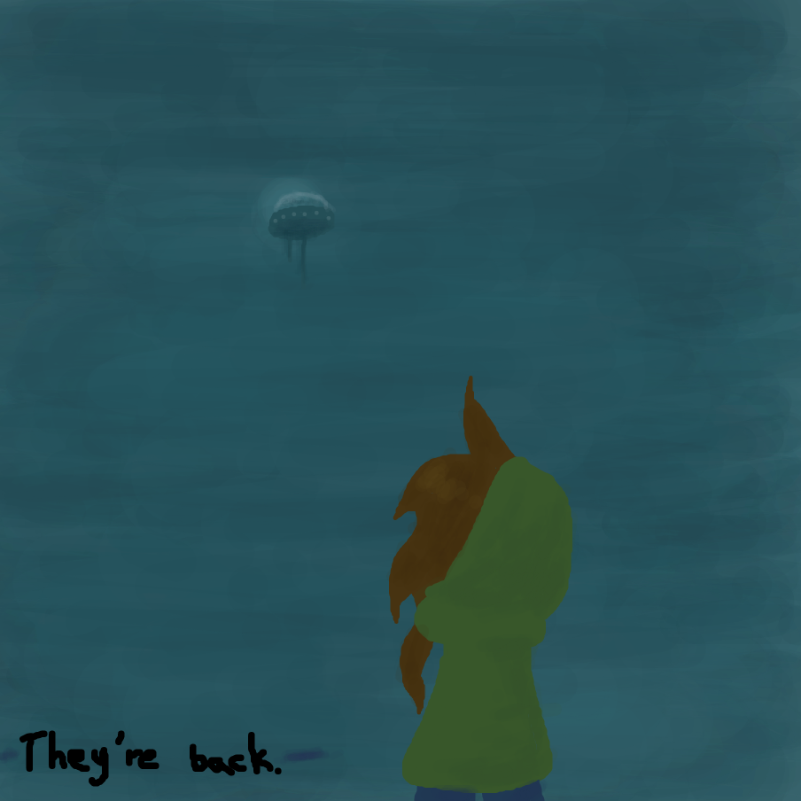 The floating city of Aeleria decided to pay a surprise visit to those on the earth. - Online Drawing Game Comic Strip Panel by ItzAki