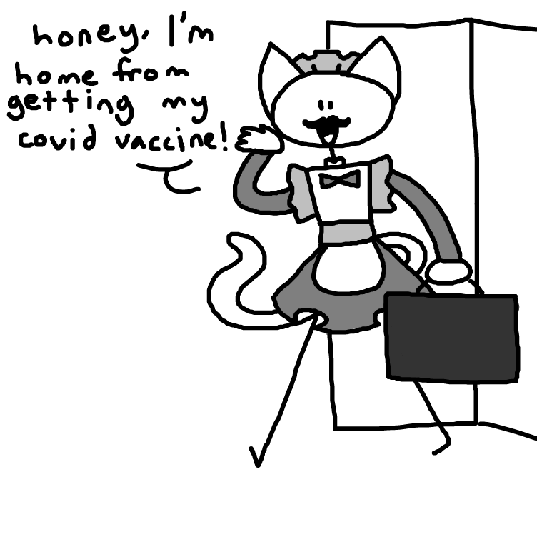 Drawing in The side-effects of the covid vaccine by AYeehawNoise