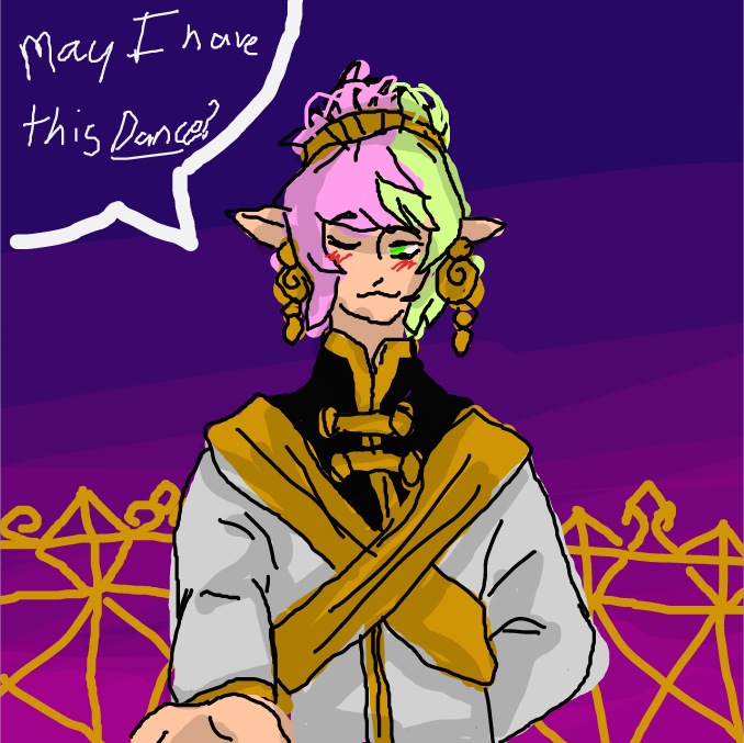 Drawing in A dance with bear by MY~LEIGH