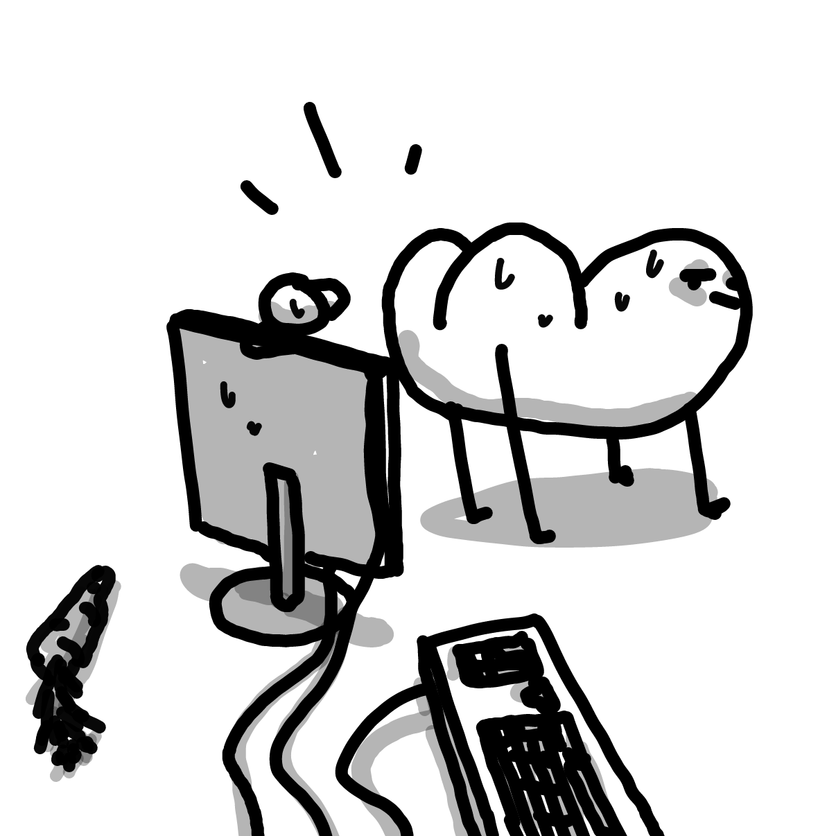 Drawing in The Subscriber by Potato Man