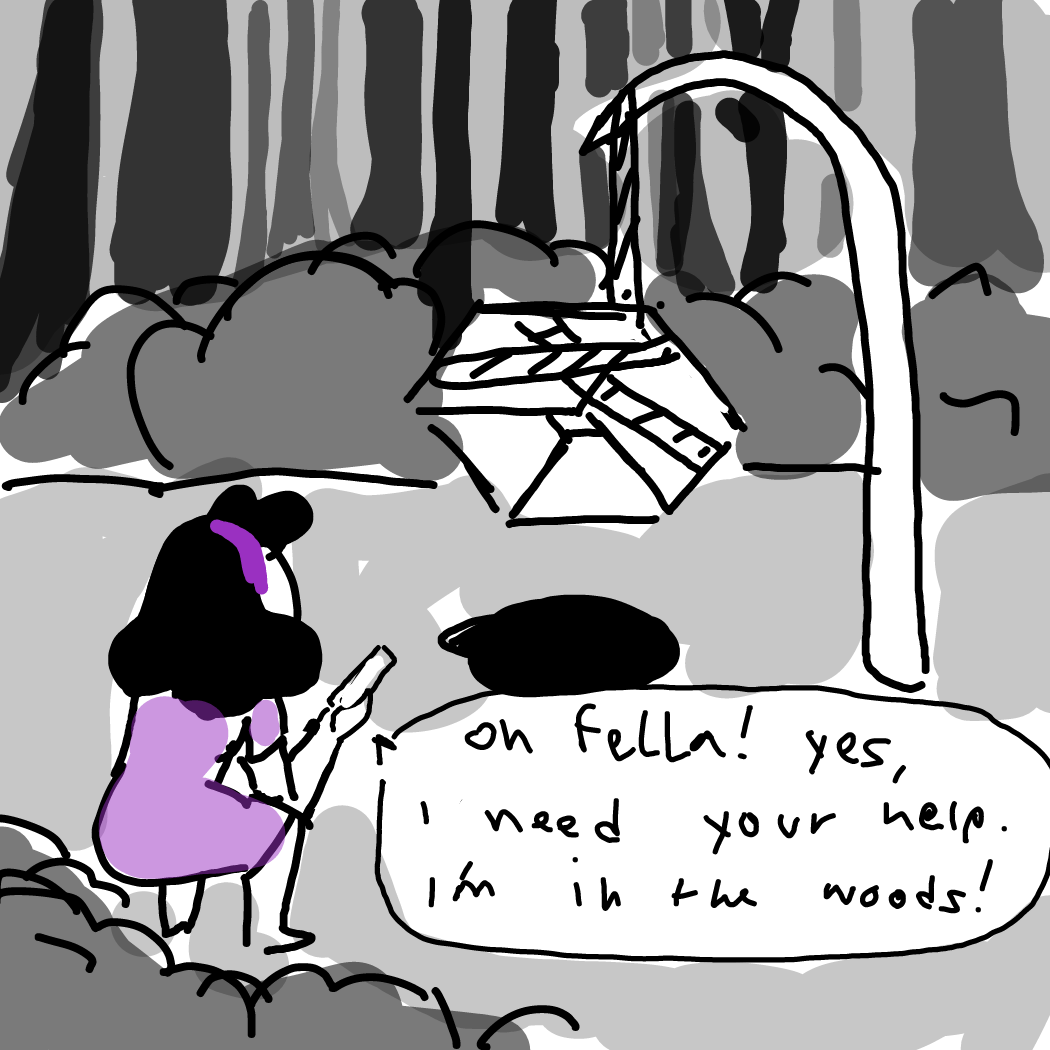 Trapping fella? - Online Drawing Game Comic Strip Panel by Rednightlights