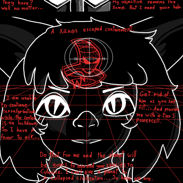 I can't do text my god. If you can't read for next panel, feel free to ask me in the comments. - Online Drawing Game Comic Strip Panel by Mothbunita