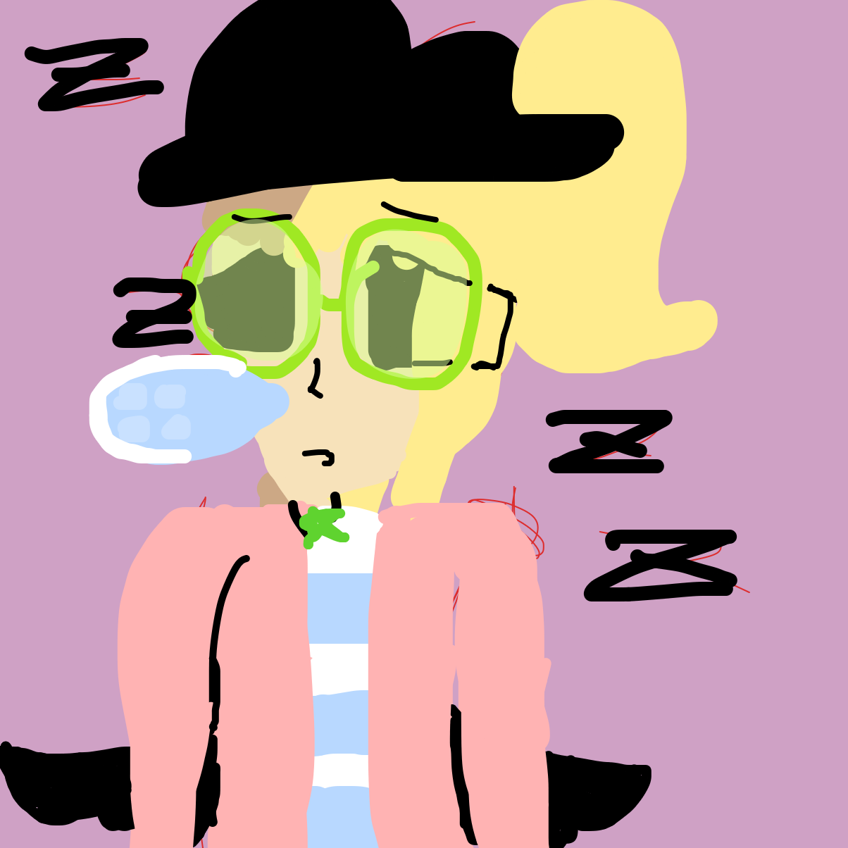 Sleep -.- - Online Drawing Game Comic Strip Panel by EmoWeeb_the_Simp