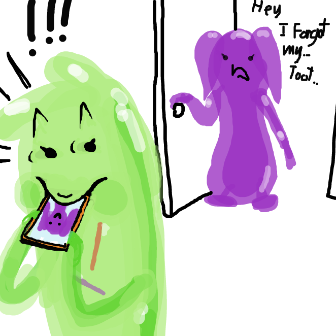 Drawing in A Blob's Tale by Bountybooty