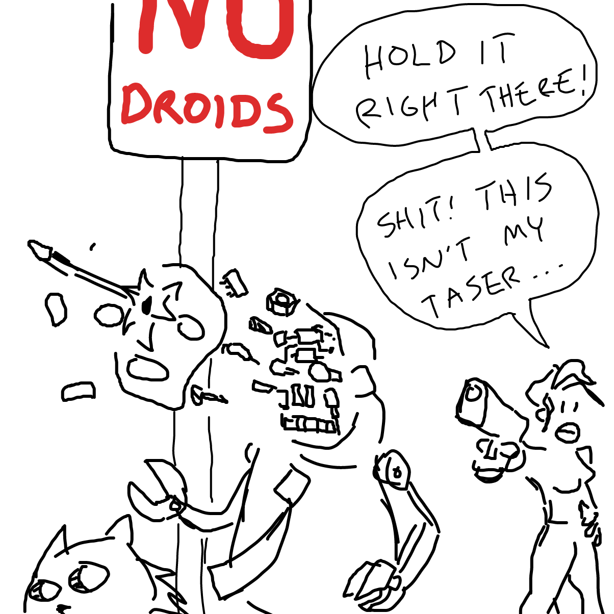  - Online Drawing Game Comic Strip Panel by Sabandija