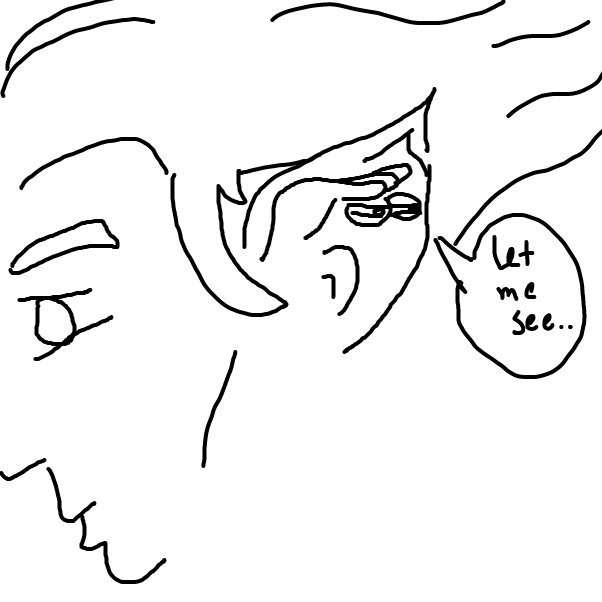 Drawing in hmmm by rex