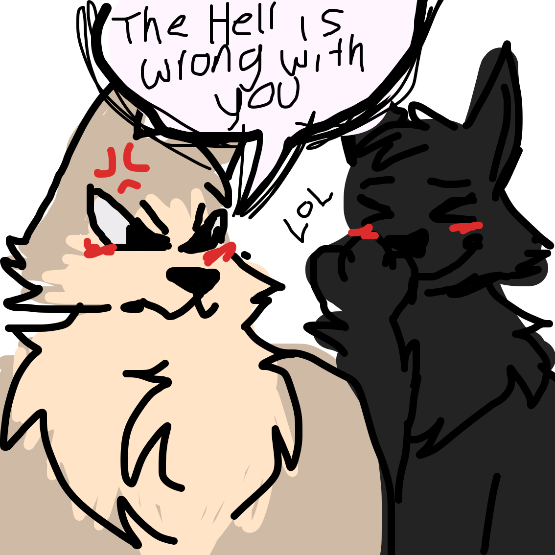 Drawing in Chance Meeting by MY~LEIGH