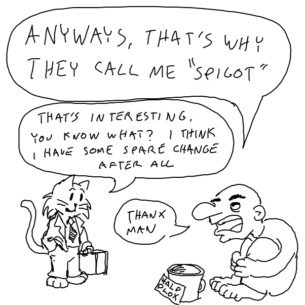 Drawing in origin story by Sabandija