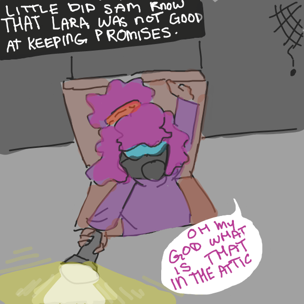 Drawing in Attic by The Burned Man