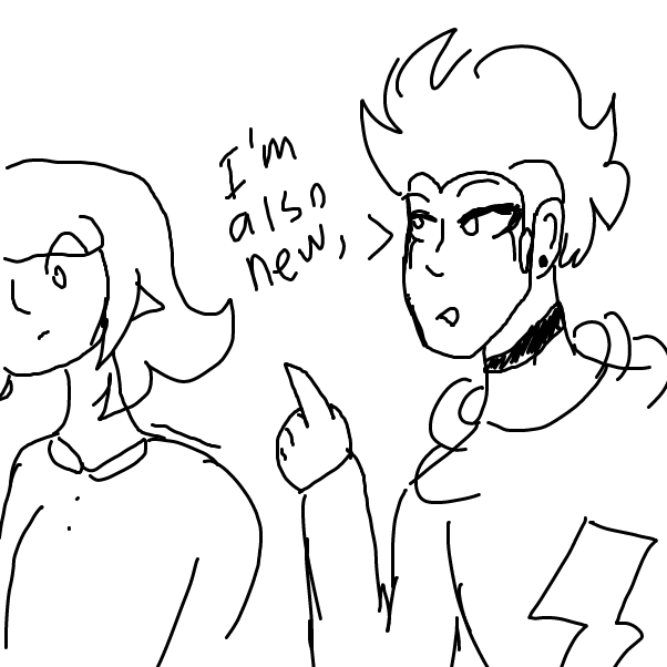 Drawing in Hello I'm New HEre by Karkat