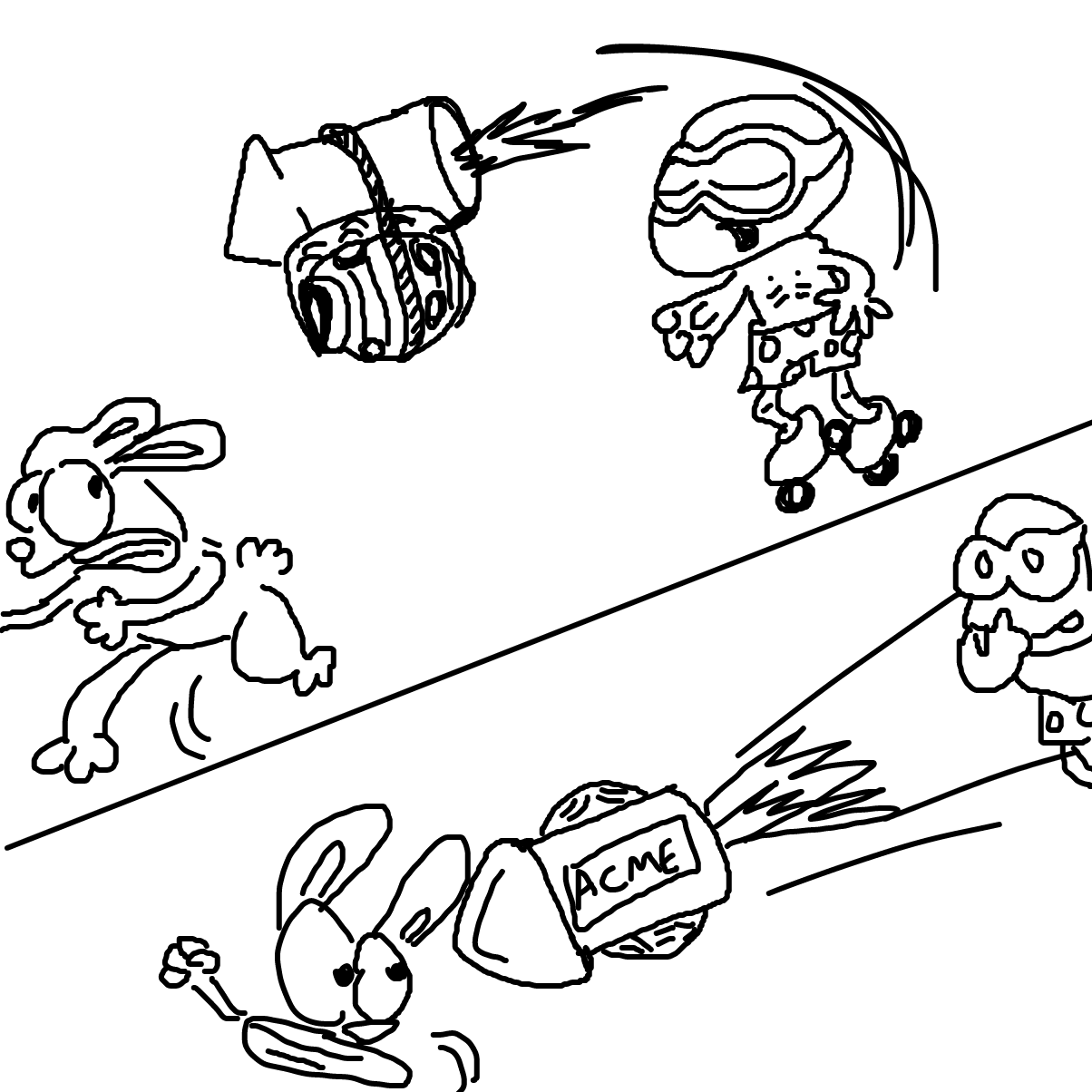  - Online Drawing Game Comic Strip Panel by rex