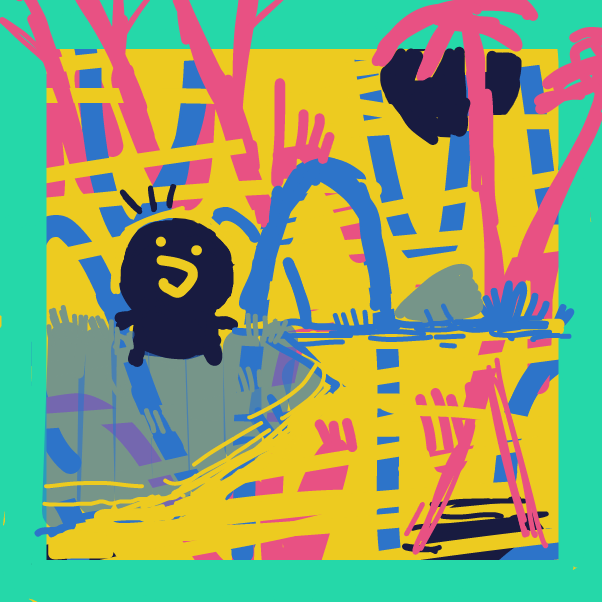 Drawing in inlandish by Cea