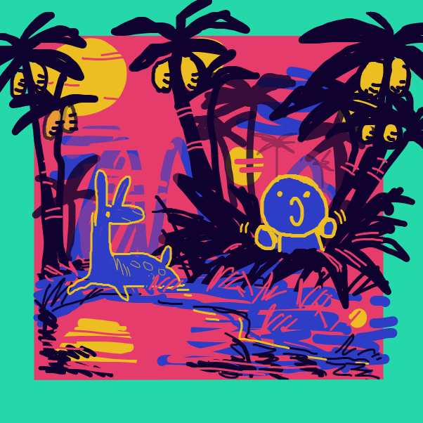 Drawing in inlandish by Chumky