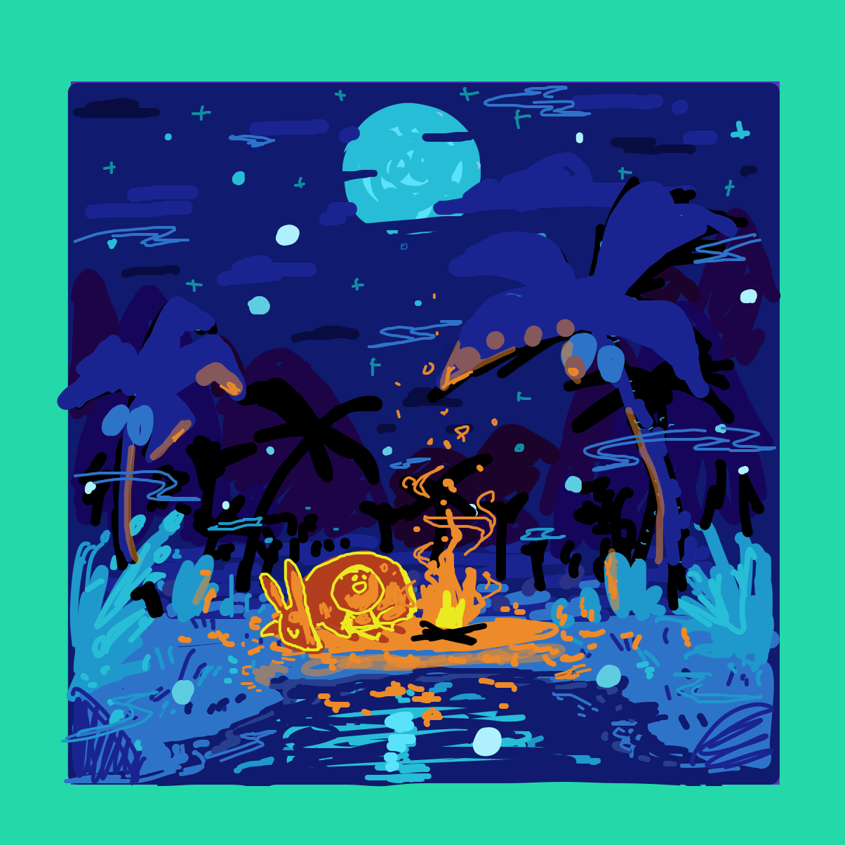 Drawing in inlandish by Soap