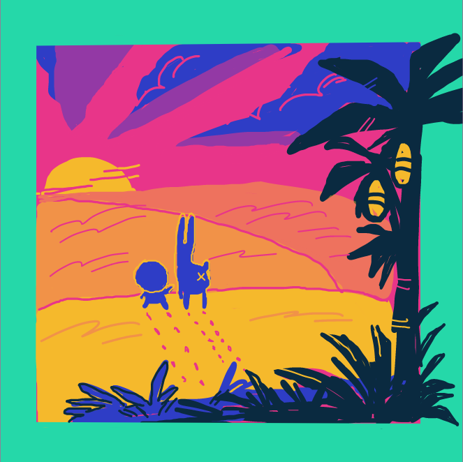 First panel in Outlandish drawn in our free online drawing game