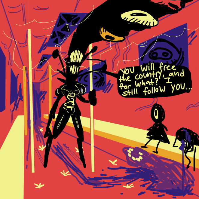 horror - Online Drawing Game Comic Strip Panel by Chumky