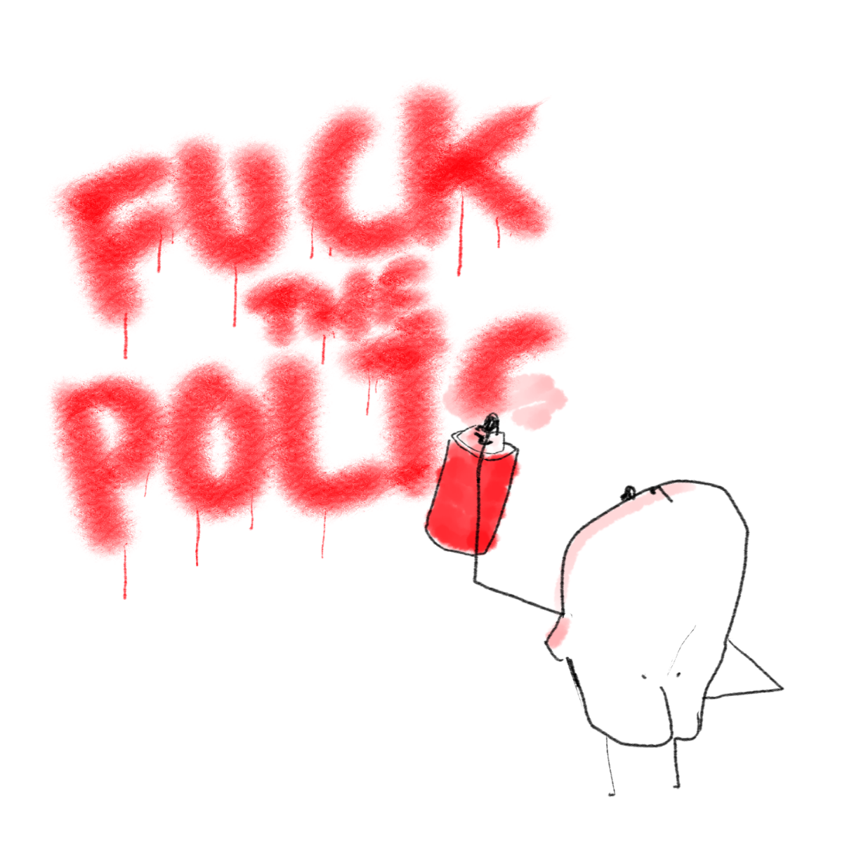 Drawing in Meanwhile in Minnesota  by Potato Man