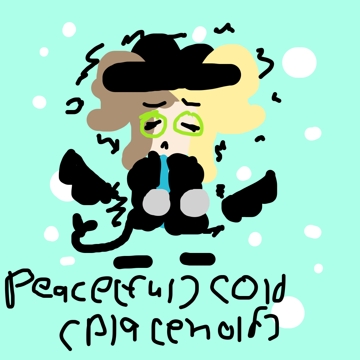 Abby is cold :< - Online Drawing Game Comic Strip Panel by EmoWeeb_the_Simp