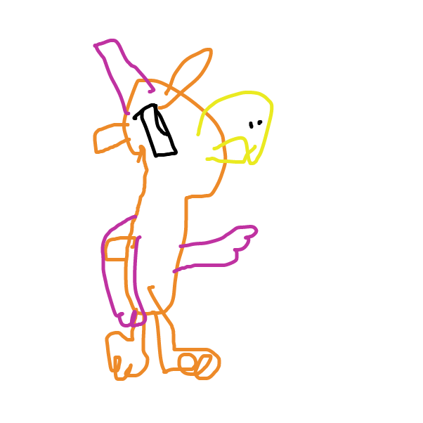 A bird HamsterCorn appears - Online Drawing Game Comic Strip Panel by CherryJerrysBaby