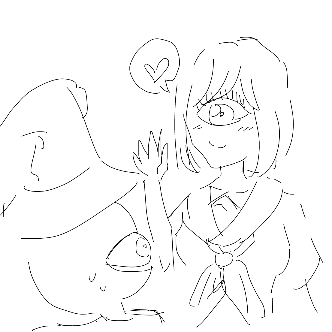 Drawing in huha by DeepDarkFantasies