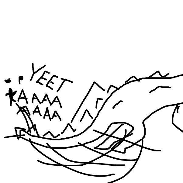 Drawing in The Cave Monster by Ohnooooo