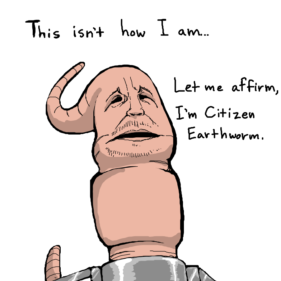 Drawing in Citizen Earthworm: Faith by TFD