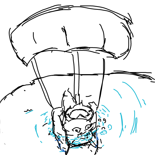 Drawing in Porco Rosso Adventure by esehara