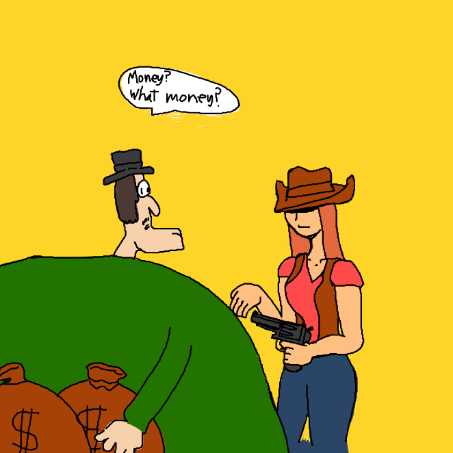 Drawing in Aye Cowgirl by Bountybooty