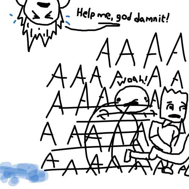Panic. - Online Drawing Game Comic Strip Panel by Ohnooooo