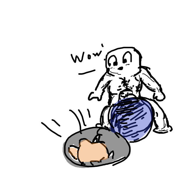 Drawing in Uggies Boy Fights The Marshmallow Men  by esehara