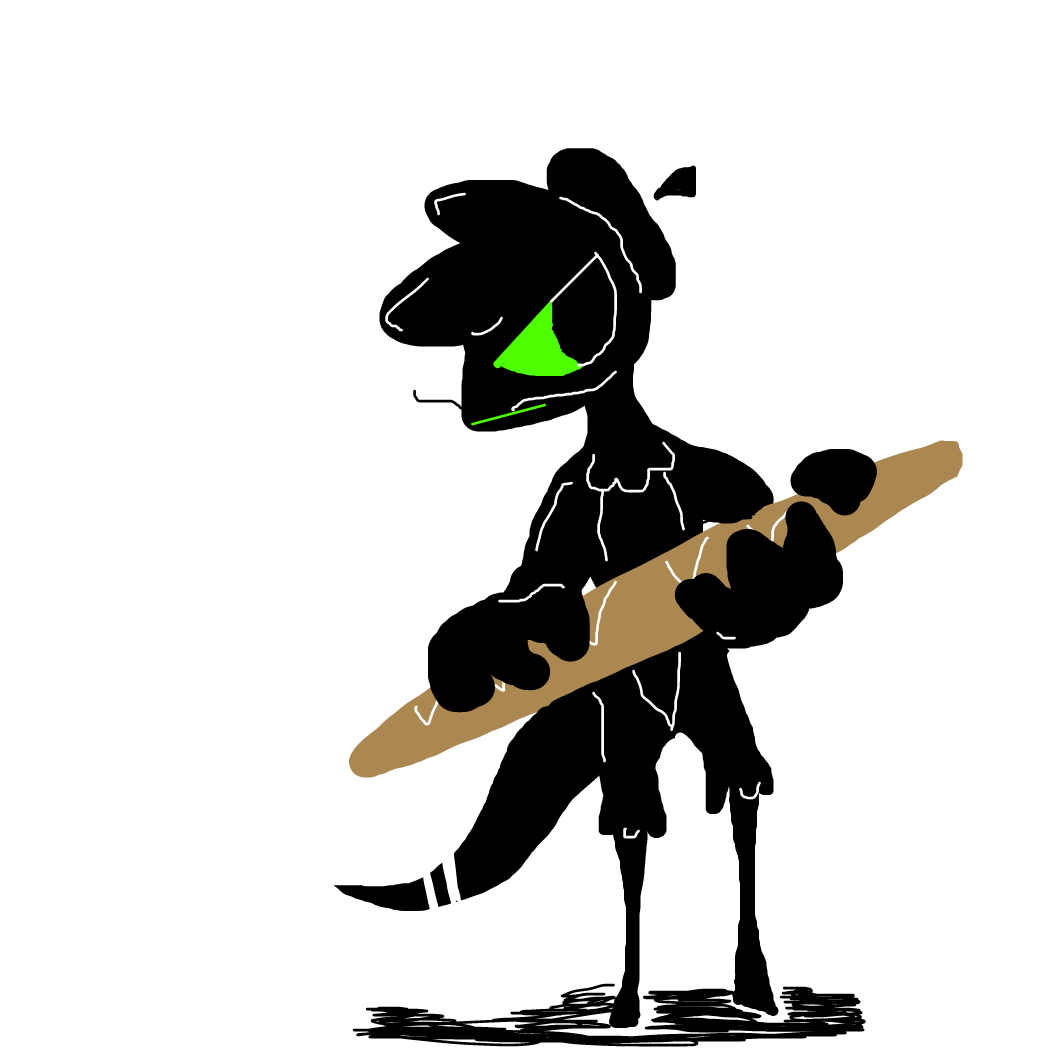 Drawing in The Legendary Baguette-Wielder by iiRoyalistiCrow