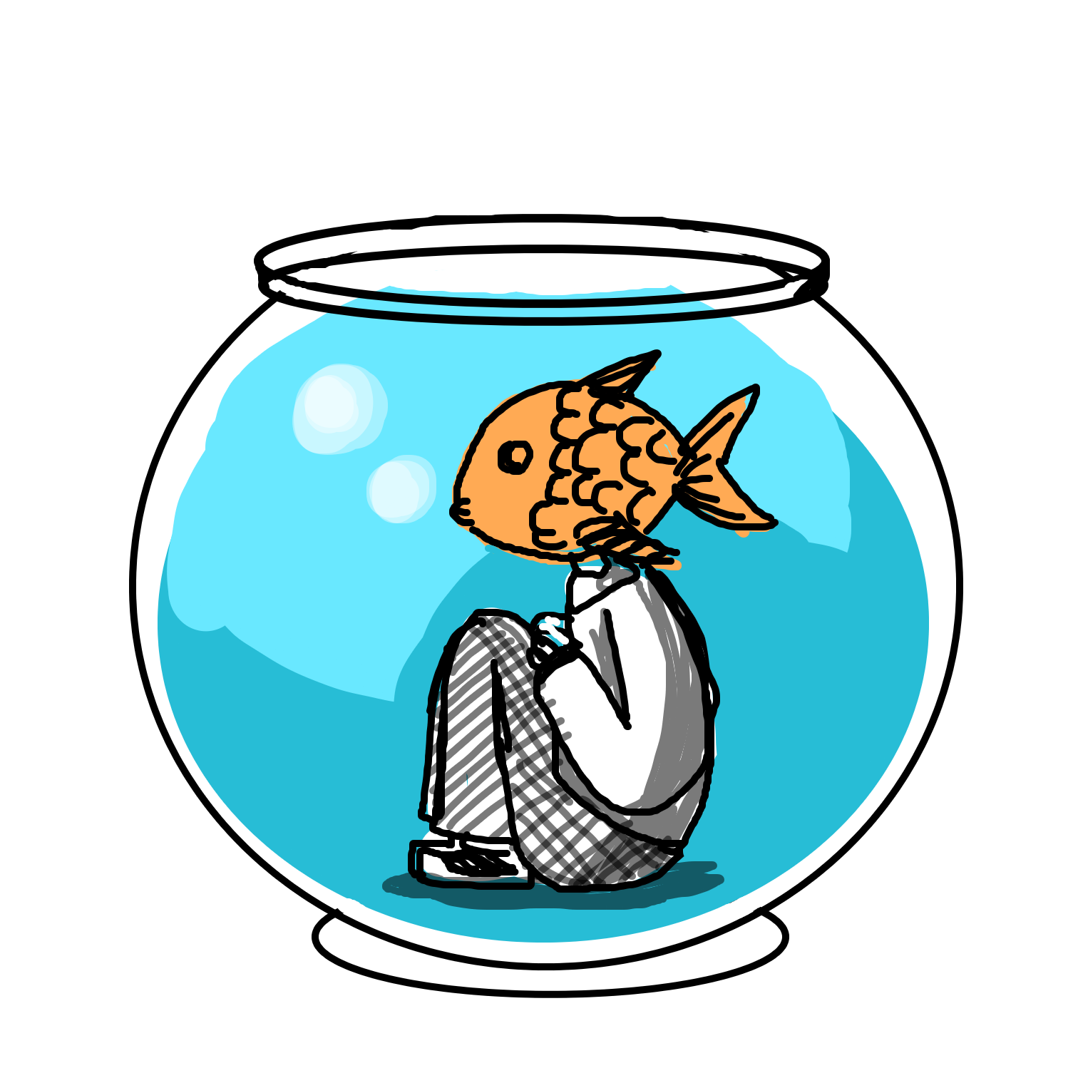  - Online Drawing Game Comic Strip Panel by Juleefish 