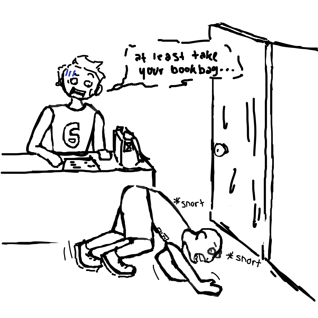 Where’s he going? - Online Drawing Game Comic Strip Panel by Guest225