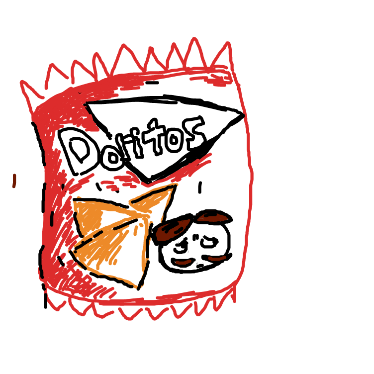 Drawing in Prongles by esehara