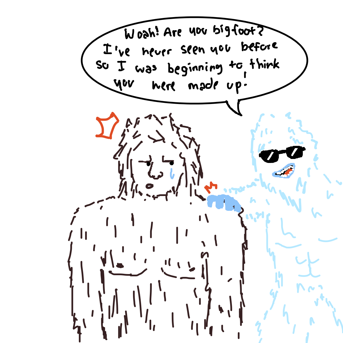 Drawing in Bigfoot Shy AF by Guest225