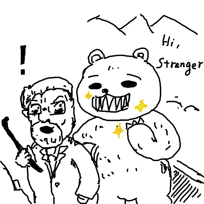 Drawing in When You Find A Stranger In The Alps by esehara