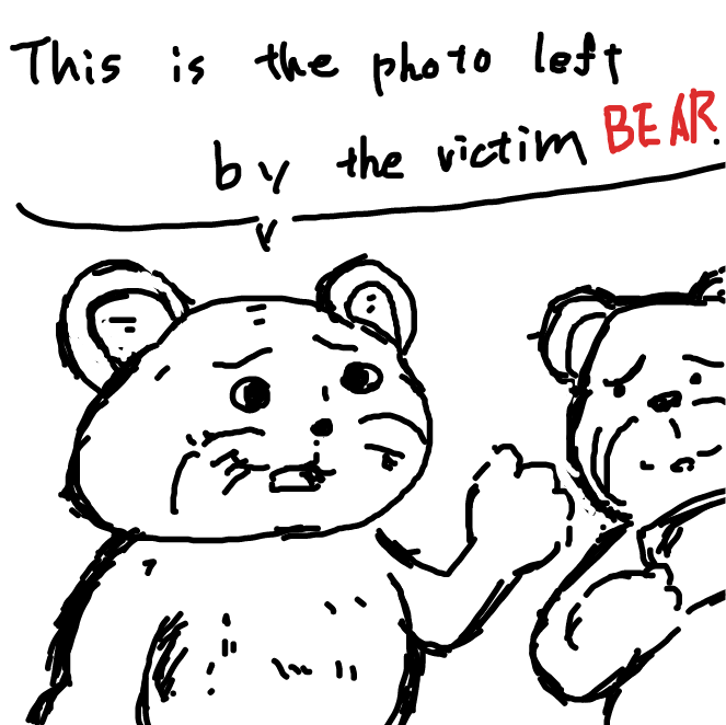 Drawing in Blurry Polaroid Picture by esehara