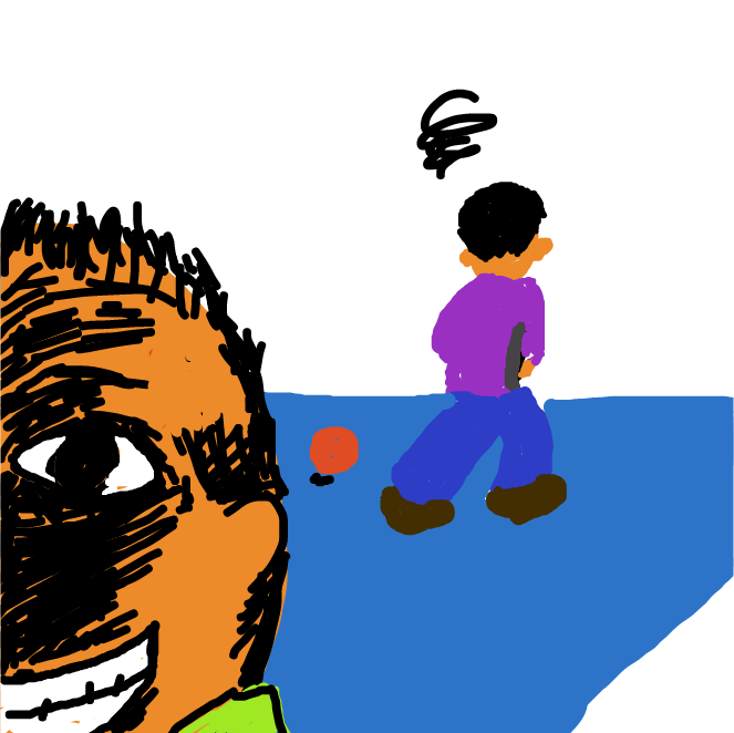 This father seems to have some secrets. - Online Drawing Game Comic Strip Panel by esehara