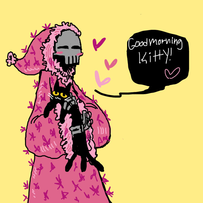 Drawing in Cat Stretch  by Chumky