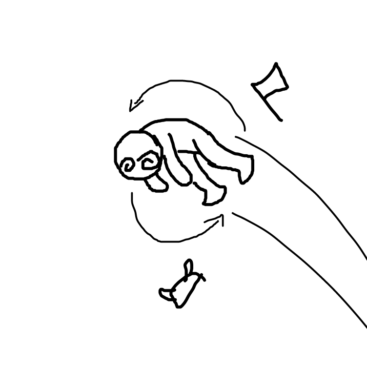 Drawing in The Cave Monster by SeanTrunks