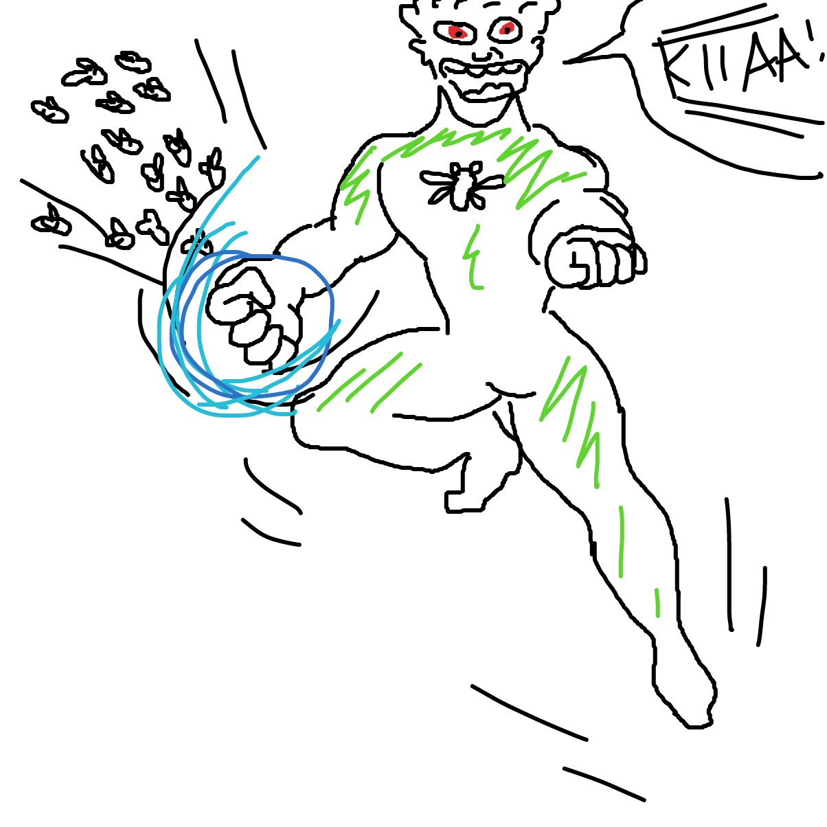 Drawing in Cicada Man by rex