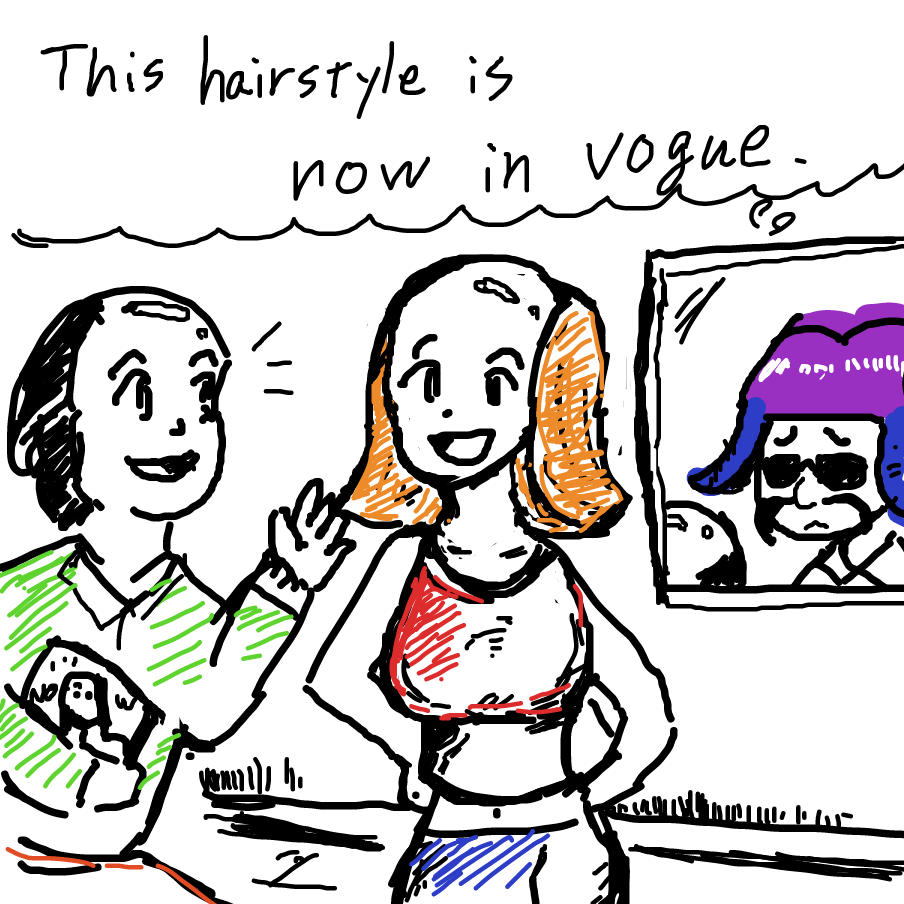 Drawing in Hairdresser chic by esehara