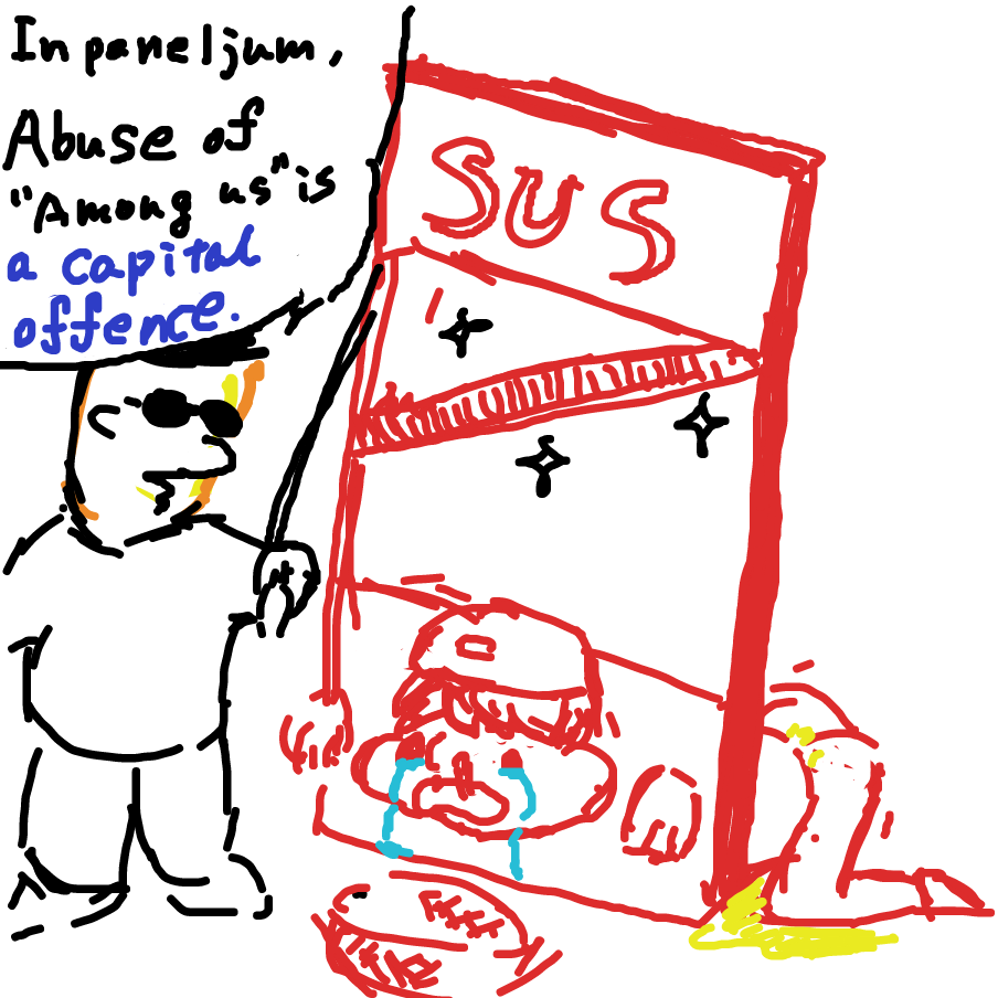 Drawing in Amogus by esehara