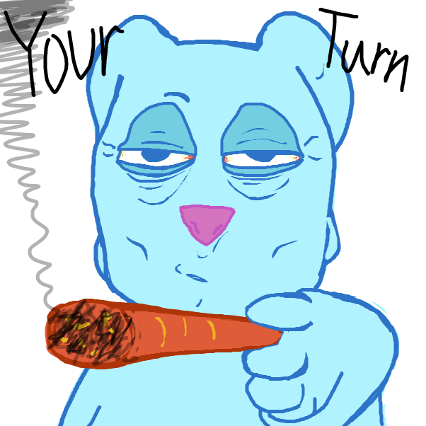 Drawing in Apathy Bunny Tries One Last Thing by Bountybooty