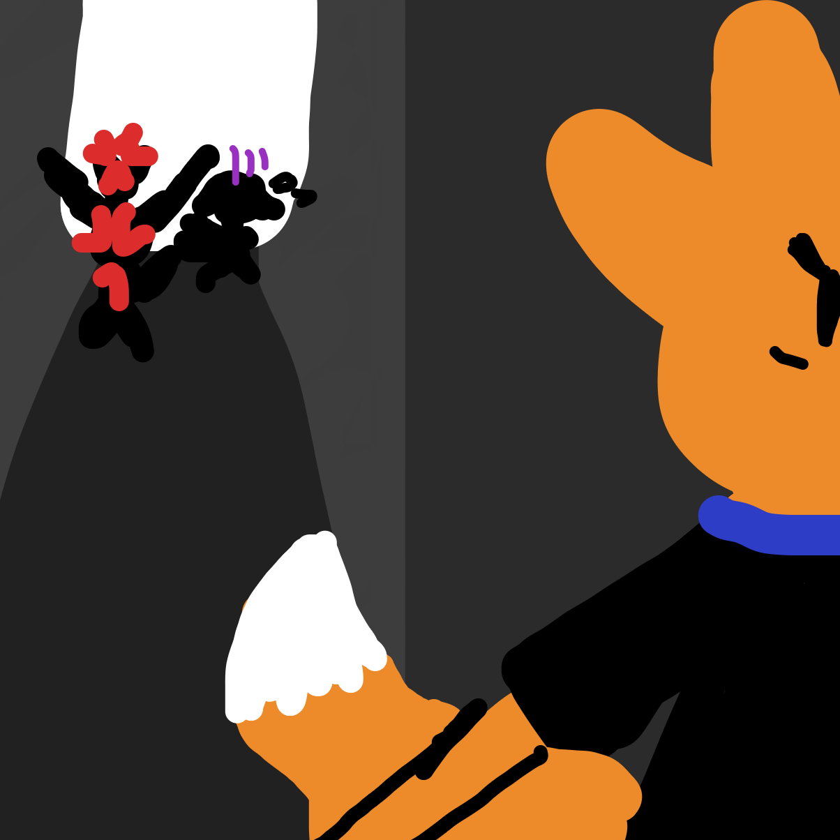 Our Protagonist/Antagonist tries to find a different route. - Online Drawing Game Comic Strip Panel by EmoWeeb_the_Simp