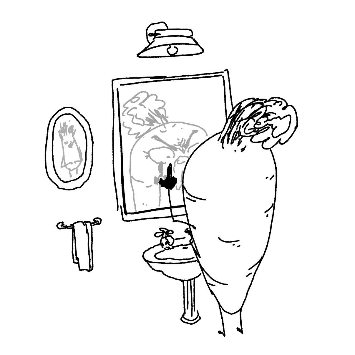 Drawing in Don't Carrot All by Potato Man