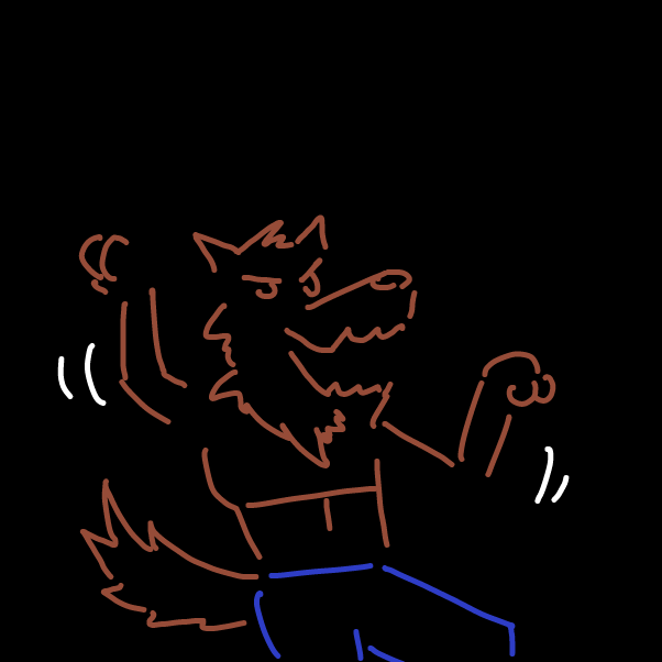 Drawing in They Did the Monster Rush by Aluminimalism